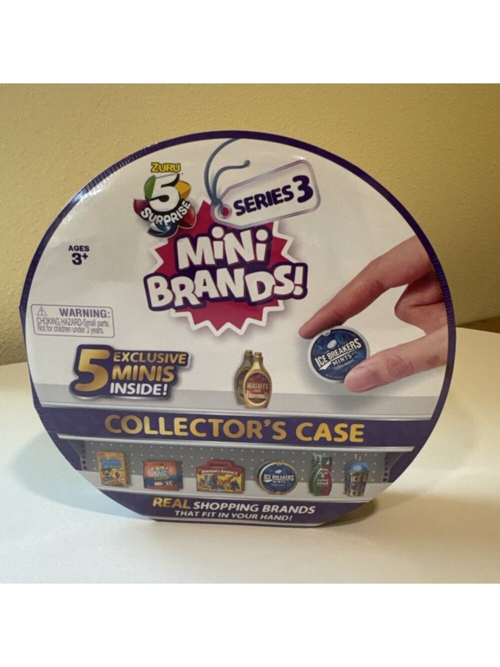 New 5 Surprise Mini Brands Zuru Series 3 Collector's Case Purple
